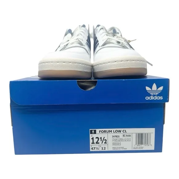 Adidas Men’s Forum Low CL IH7829 Core White / Royal Blue Size 12.5