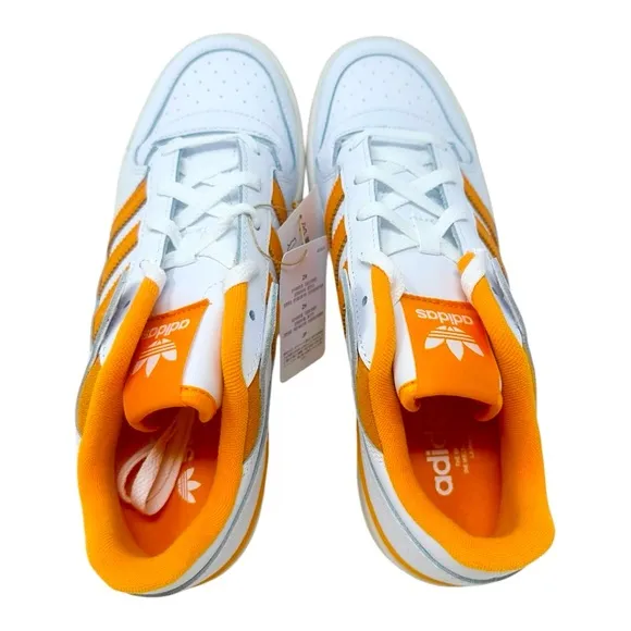 Adidas Men's Forum Low Cl IH7831 White/Black/Orange Gum Size 13