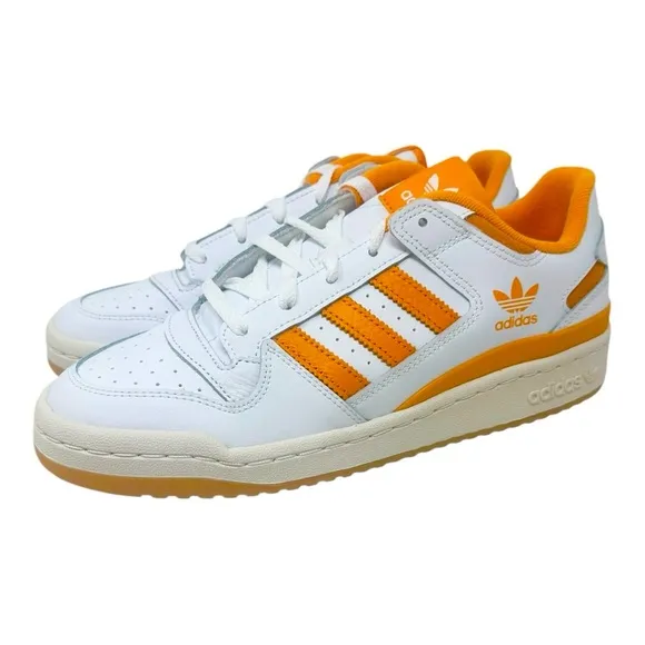 Adidas Men's Forum Low Cl IH7831 White/Black/Orange Gum Size 13