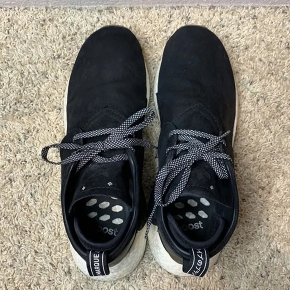 Adidas Men's NMD C2 Black Suede sz 13