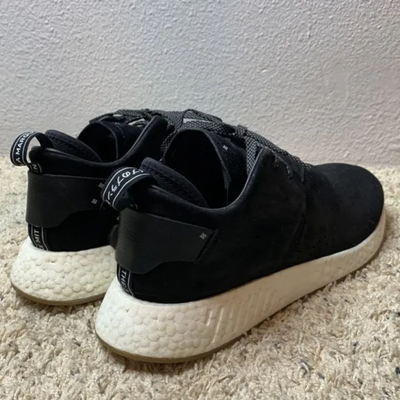 Adidas Men's NMD C2 Black Suede sz 13