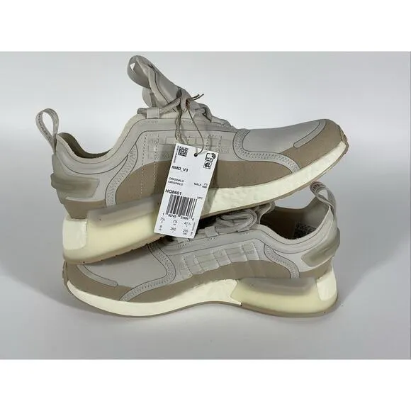 Adidas Men’s Size 8 NMD_V3 BOOST Shoes Alumina Magic Beige HQ8601 NEW