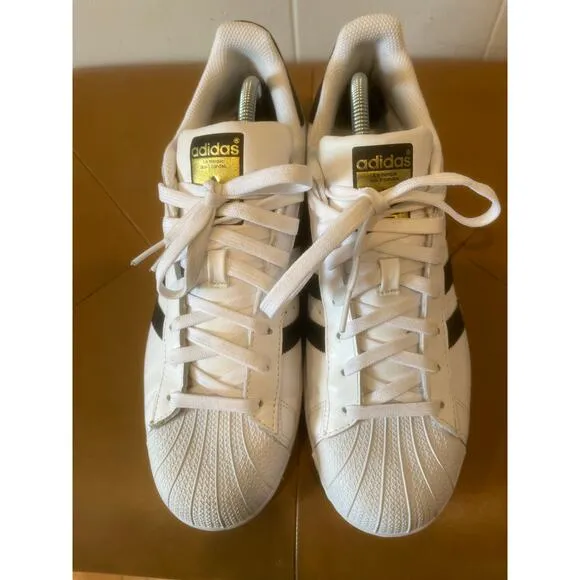 Adidas Mens Superstar ll Shoes Tennis Sneakers Casual Classic Black &amp; White 10.5