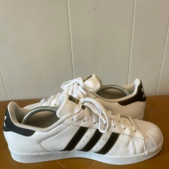 Adidas Mens Superstar ll Shoes Tennis Sneakers Casual Classic Black &amp; White 10.5