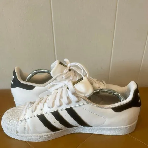 Adidas Mens Superstar ll Shoes Tennis Sneakers Casual Classic Black &amp; White 10.5