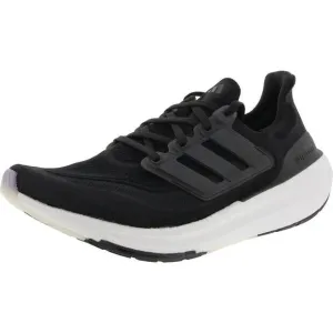 Adidas Mens Ultraboost Light Black Lace-Up Running &amp; Training Shoes New