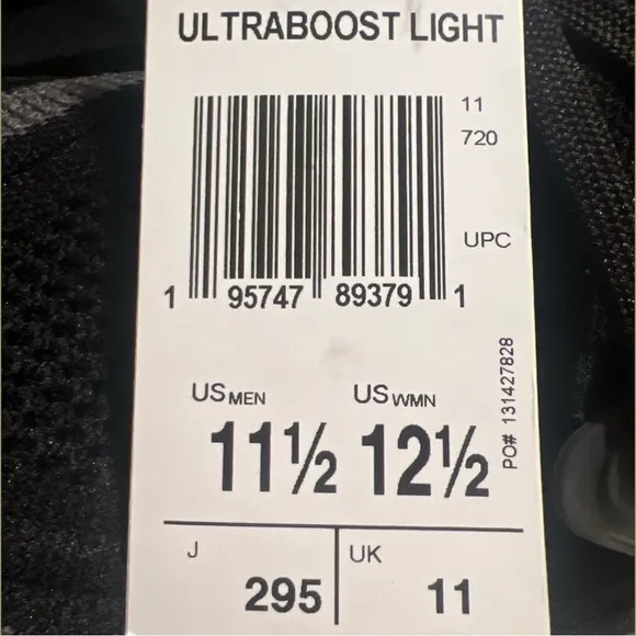 adidas Men's Ultraboost Light Core Shoes Black/Grey Six/Cloud White | NEW/NWT!!