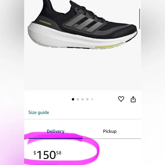 adidas Men's Ultraboost Light Core Shoes Black/Grey Six/Cloud White | NEW/NWT!!