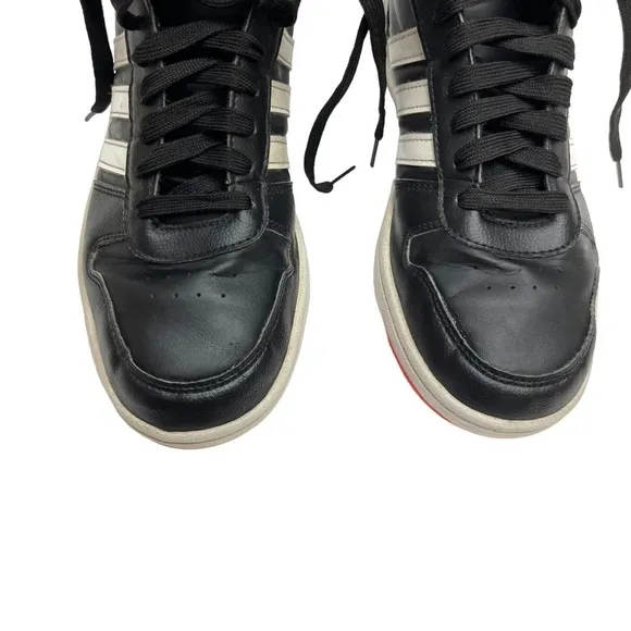 Adidas mid hoops size US 7 big kids lace black &amp; white Kids Hoops Shoes