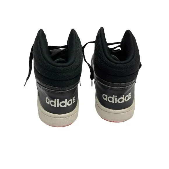 Adidas mid hoops size US 7 big kids lace black &amp; white Kids Hoops Shoes