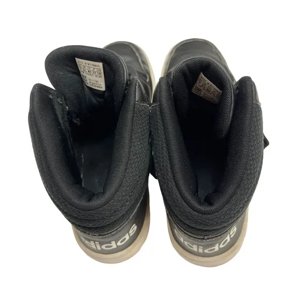 Adidas mid hoops size US 7 big kids lace black &amp; white Kids Hoops Shoes