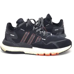 Adidas Nite Jogger Black Solar Orange Shoes Sneakers FW0187 Mens Size 10