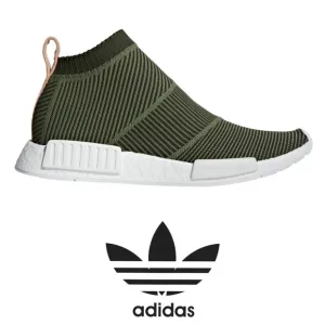 Adidas NMD CS2 pullon sock sneaker shoes size 9 men's army olive green