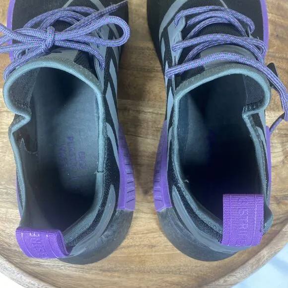 Adidas NMD R1 Black Ice Purple Mens Black And Purple Size 10 Running Shoes