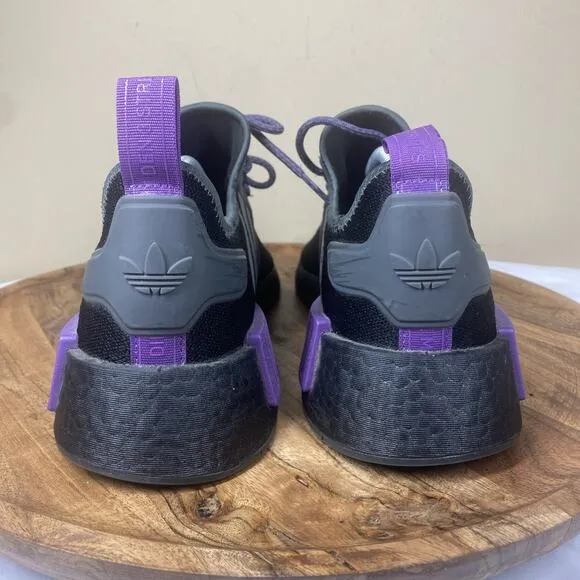 Adidas NMD R1 Black Ice Purple Mens Black And Purple Size 10 Running Shoes