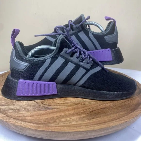 Adidas NMD R1 Black Ice Purple Mens Black And Purple Size 10 Running Shoes