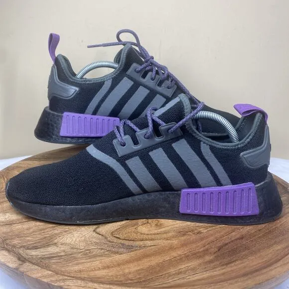 Adidas NMD R1 Black Ice Purple Mens Black And Purple Size 10 Running Shoes