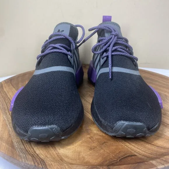 Adidas NMD R1 Black Ice Purple Mens Black And Purple Size 10 Running Shoes