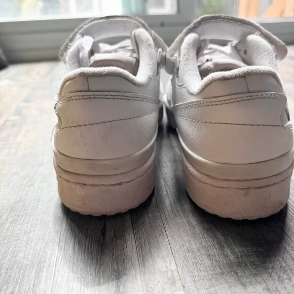 Adidas Originals Forum Low Triple White Mens Size 6.5 Sneakers Shoes GUC