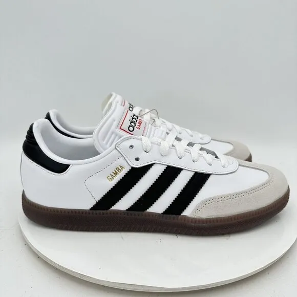 Adidas Originals Samba Lionel Messi Men Size 9 White Black Stripe Training Shoes
