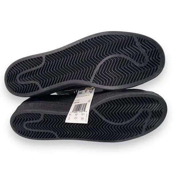 Adidas Pharrell x Superstar Primeknit 'Black' GX0195 Men's 9