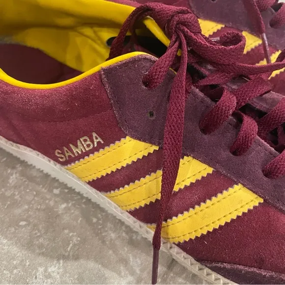 Adidas Samba Cardinal Ray Yellow Shoes sz 13
