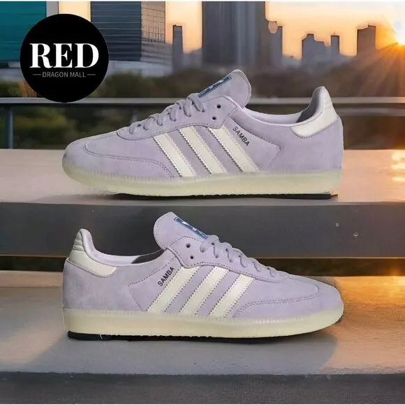 Adidas Samba OG Silver Dawn Shoes - Men's Size 11.5