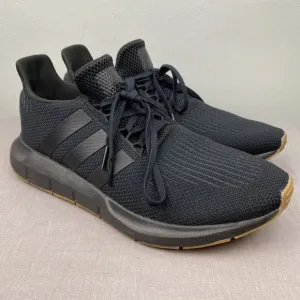 Adidas shoes men's 10.5 black lace swift run 1.0 ie7476 Gum NWOT NWOB