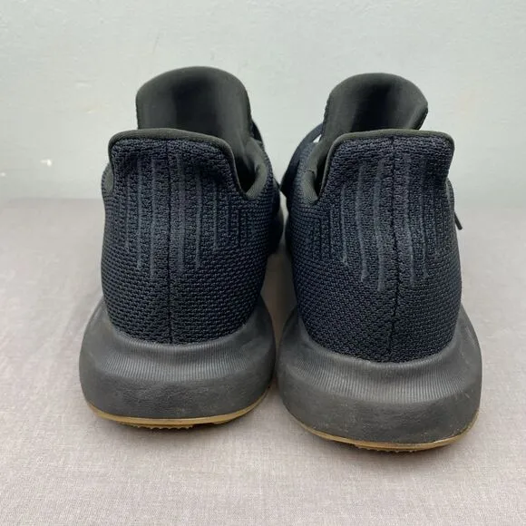 Adidas shoes men's 10.5 black lace swift run 1.0 ie7476 Gum NWOT NWOB