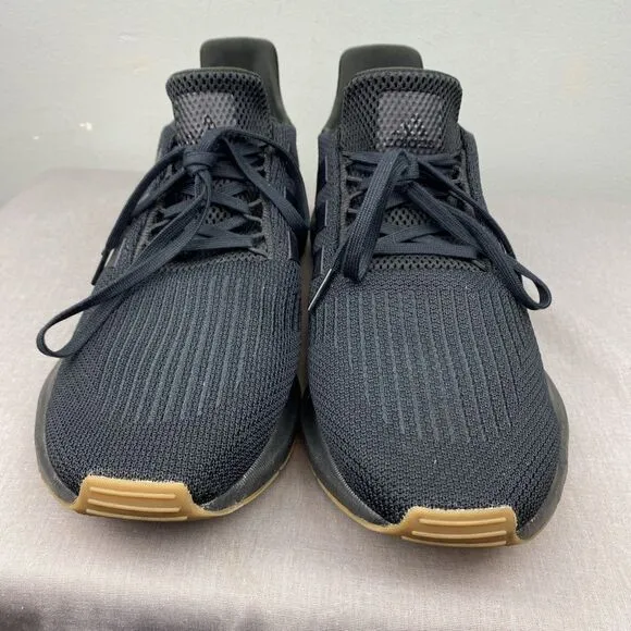 Adidas shoes men's 10.5 black lace swift run 1.0 ie7476 Gum NWOT NWOB