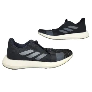 Adidas Shoes Mens 7.5 Black Gray White Senseboost Go Running Workout Training