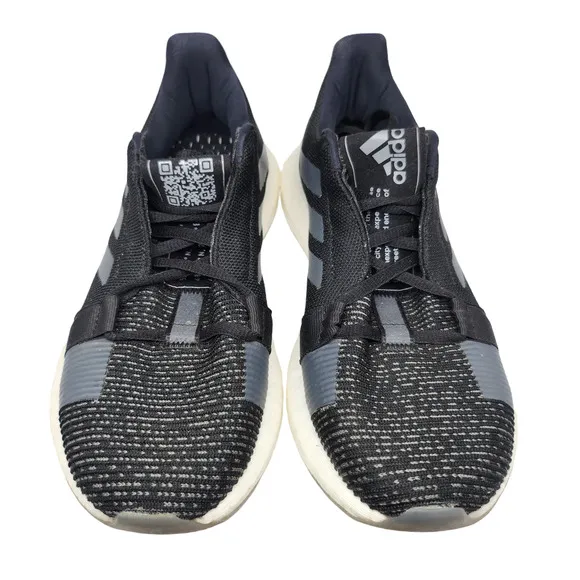 Adidas Shoes Mens 7.5 Black Gray White Senseboost Go Running Workout Training