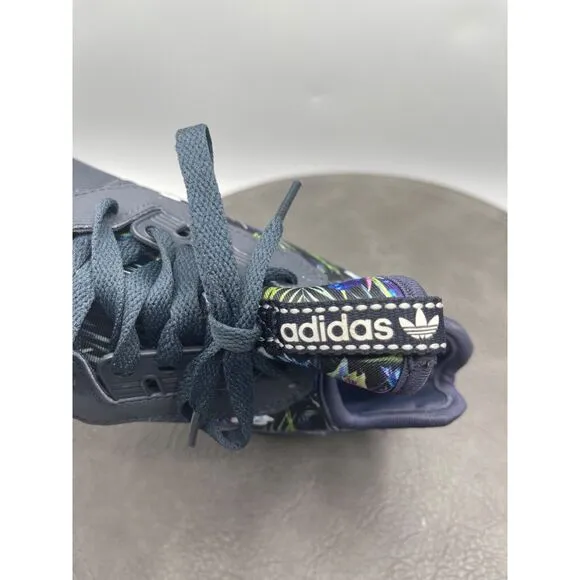Adidas Shoes Mens 7.5 Tubular Runner Floral Athletic Sneakers Blue Lace Up
