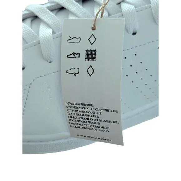 Adidas Sneakers Men Size 10.5 Cloudfoam Advantage White Green Tennis Shoe GZ5300
