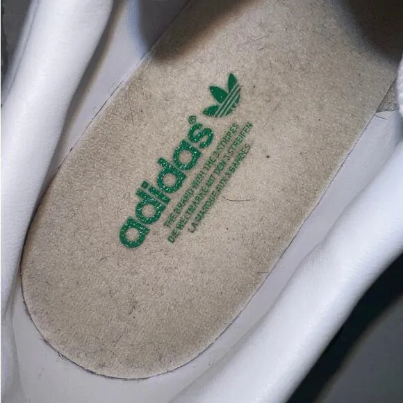 Adidas Stan Smith Green White Trainers Sneakers Size 6