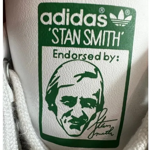 Adidas Stan Smith Green White Trainers Sneakers Size 6
