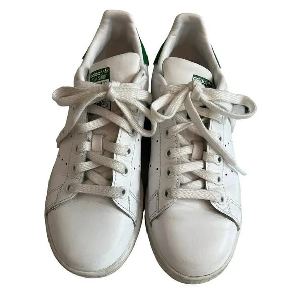 Adidas Stan Smith Green White Trainers Sneakers Size 6