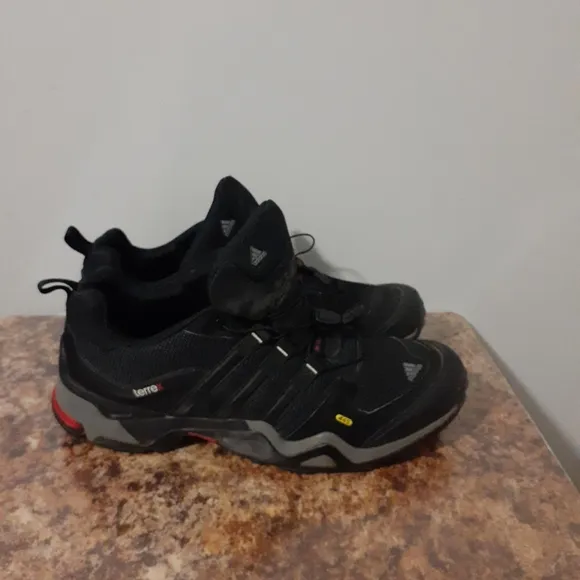 adidas terrex free hiker Ortholite Outdoor Traxion Shoes Size 11 Black