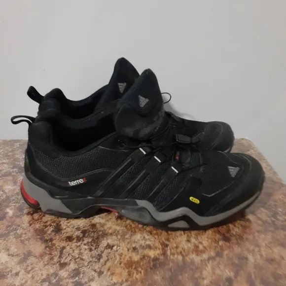 adidas terrex free hiker Ortholite Outdoor Traxion Shoes Size 11 Black