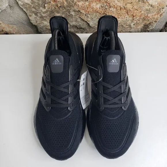 Adidas Ultraboost 21 Triple Black Running Mens Size 7.5 / Women Sz 9 FY0306 NEW!