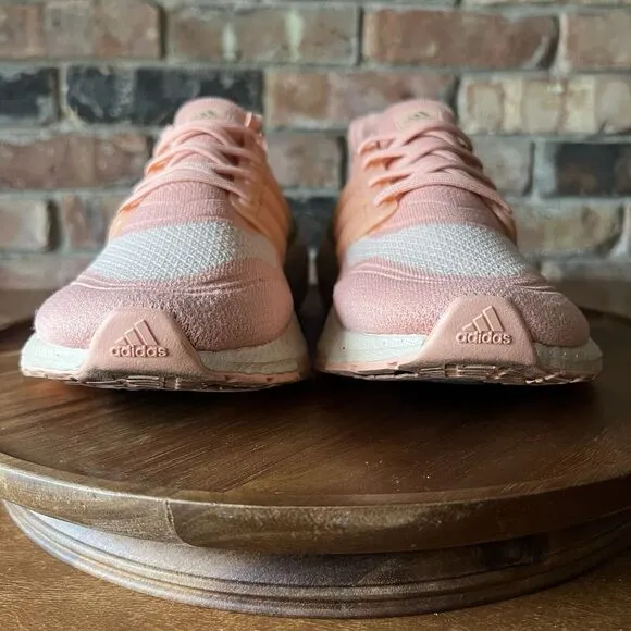 Adidas Ultraboost 21 Womens Ambient Blush Pink Athletic Running Shoe Size 8