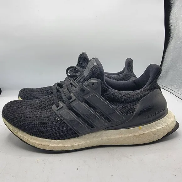 Adidas Ultraboost 4.0 Mens 7 DNA Black White Running Casual Shoes FY9318