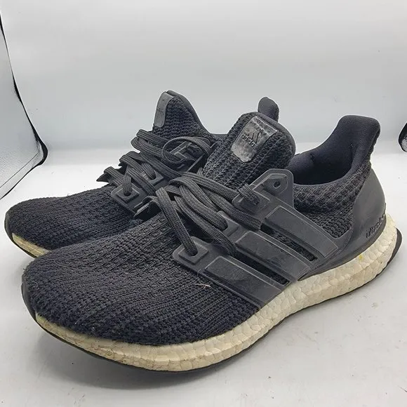 Adidas Ultraboost 4.0 Mens 7 DNA Black White Running Casual Shoes FY9318