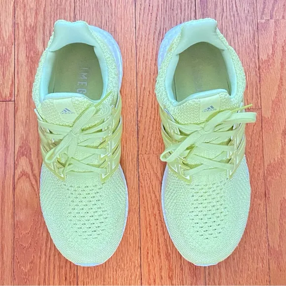 Adidas ultraboost dna pulse yellow green knit athletic shoes