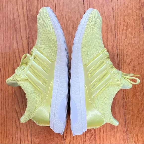 Adidas ultraboost dna pulse yellow green knit athletic shoes
