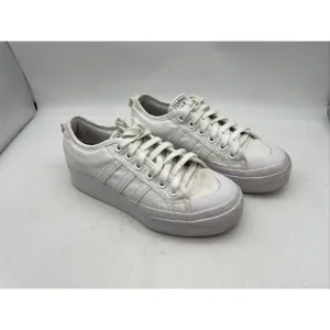 Adidas Women's Nizza White Platform Athletic‎ Sneakers Size 7