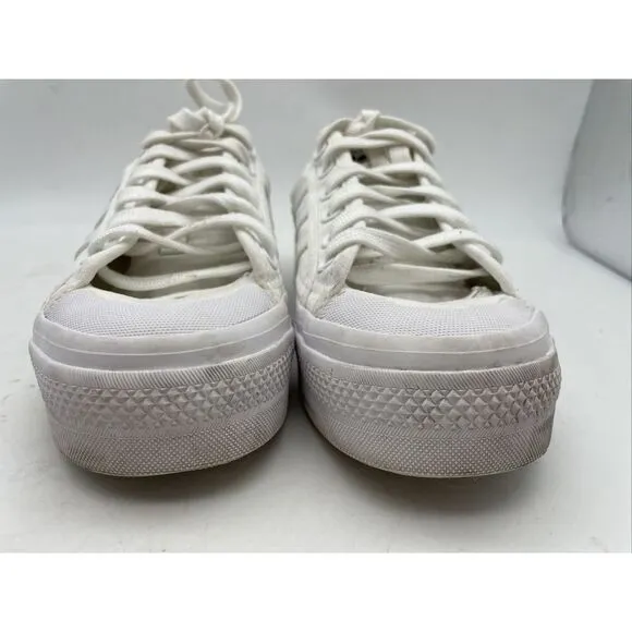 Adidas Women's Nizza White Platform Athletic‎ Sneakers Size 7