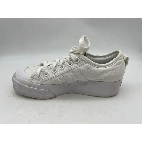 Adidas Women's Nizza White Platform Athletic‎ Sneakers Size 7