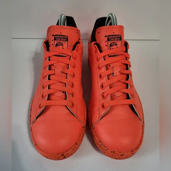 ADIDAS X STAN SMITH NEON RED GOLF SHOES MEN'S SIZE 6/WOMEN'S SIZE 7.5 LIMITED ED