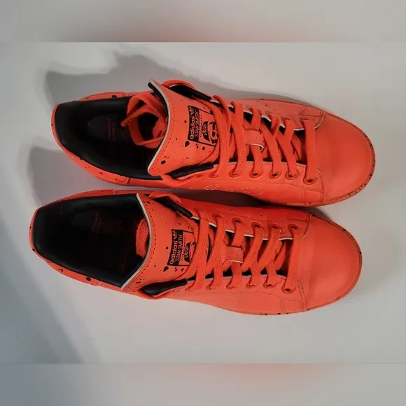 ADIDAS X STAN SMITH NEON RED GOLF SHOES MEN'S SIZE 6/WOMEN'S SIZE 7.5 LIMITED ED